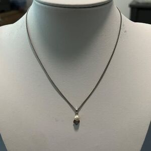 Vintage silver necklace and earring set